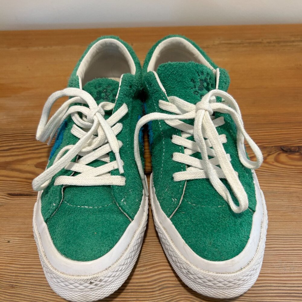 Converse Golf le Fleur Green Suede Sneakers